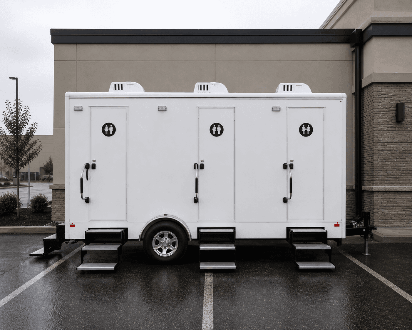 4 Stall Restroom Trailer